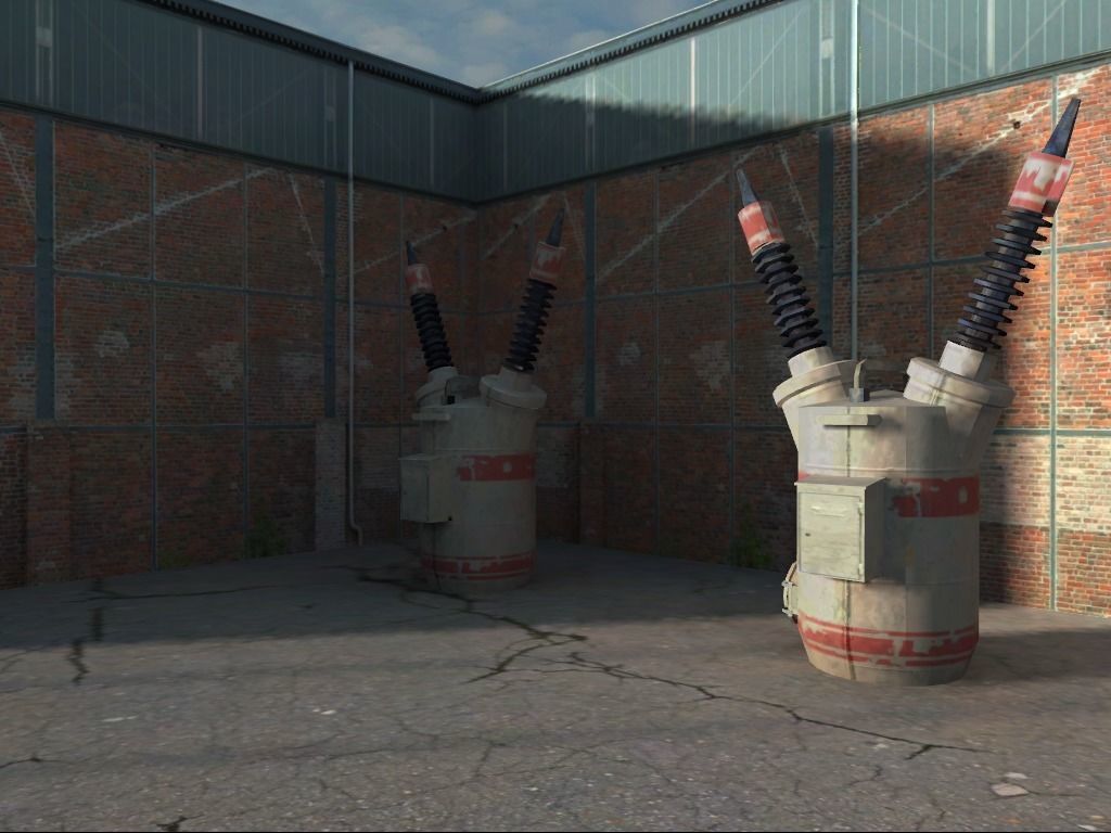 Powerstation props collection Low-poly 3D model_10