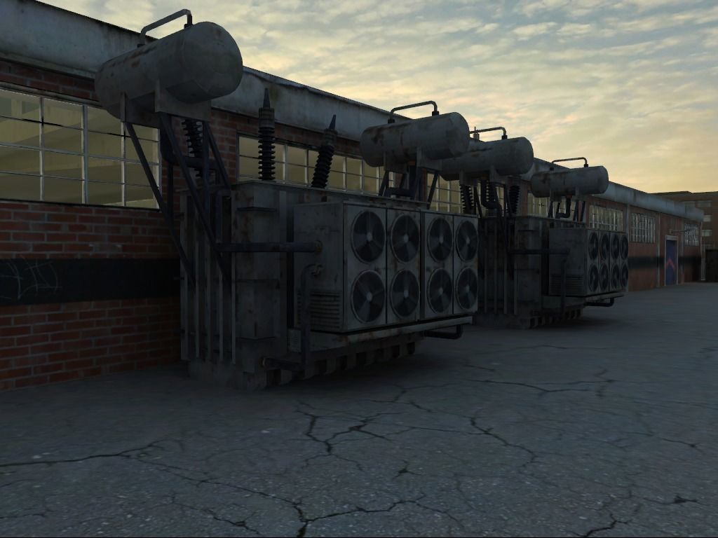 Powerstation props collection Low-poly 3D model_9