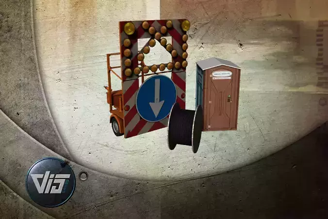 Construction site props