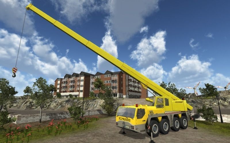 Construction vehicles Low-poly 3D model_5