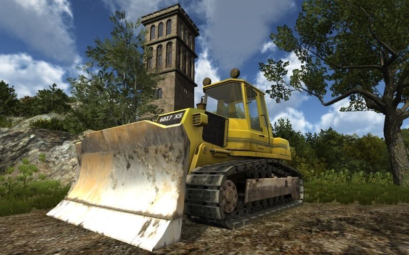 Construction vehicles Low-poly 3D model_6