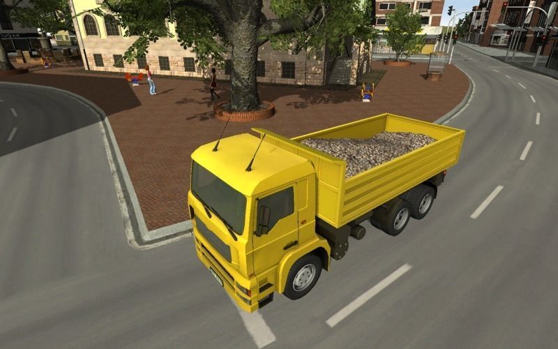 Construction vehicles Low-poly 3D model_1