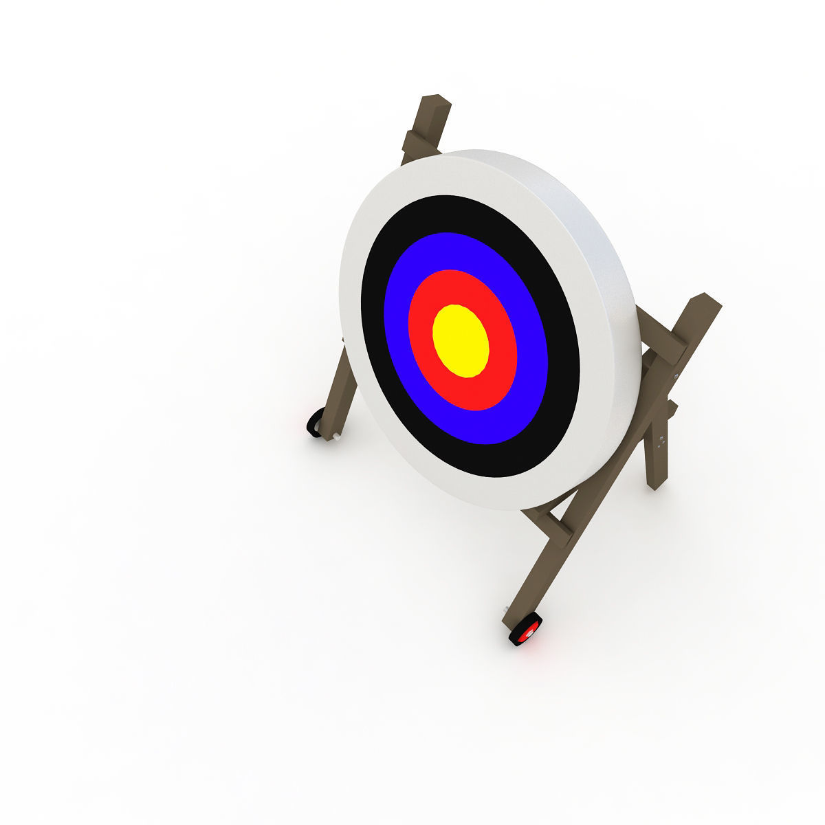 Archery Target 3D model_2