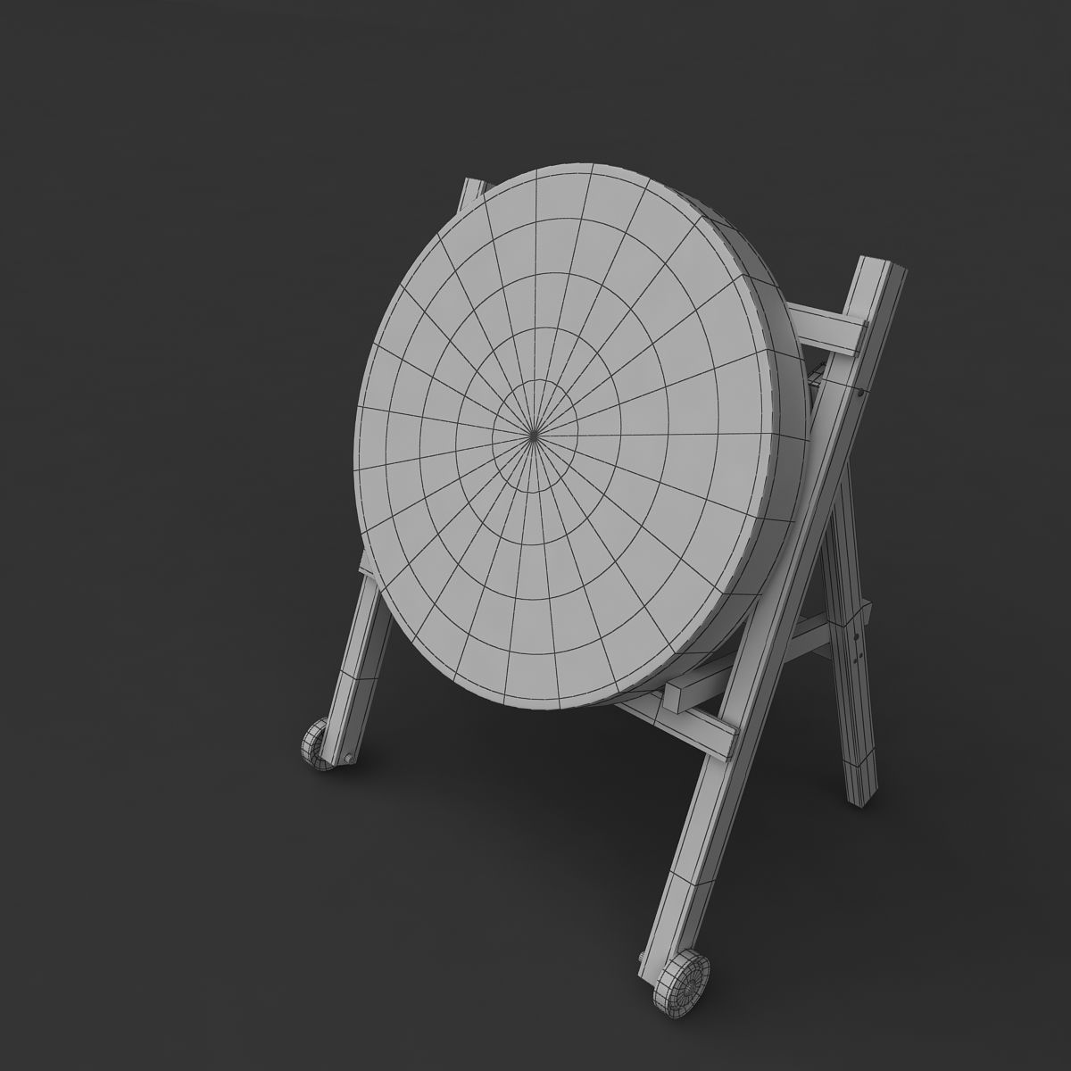 Archery Target 3D model_4