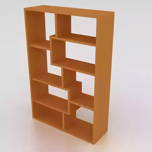 bookshelfv5 bookcase in orange