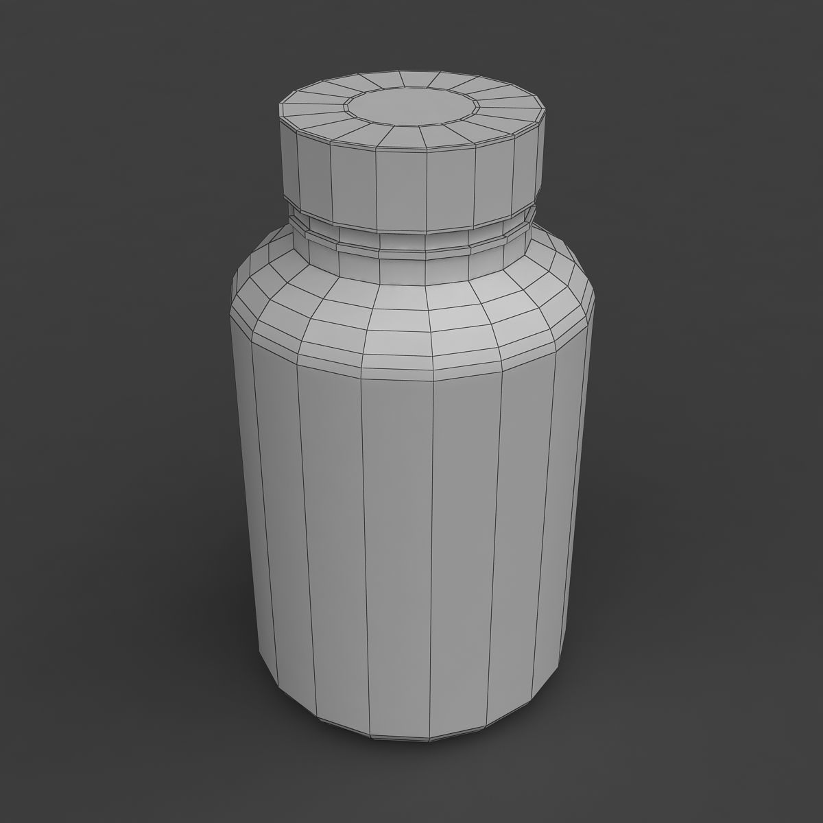 bottle pill 3D model_4
