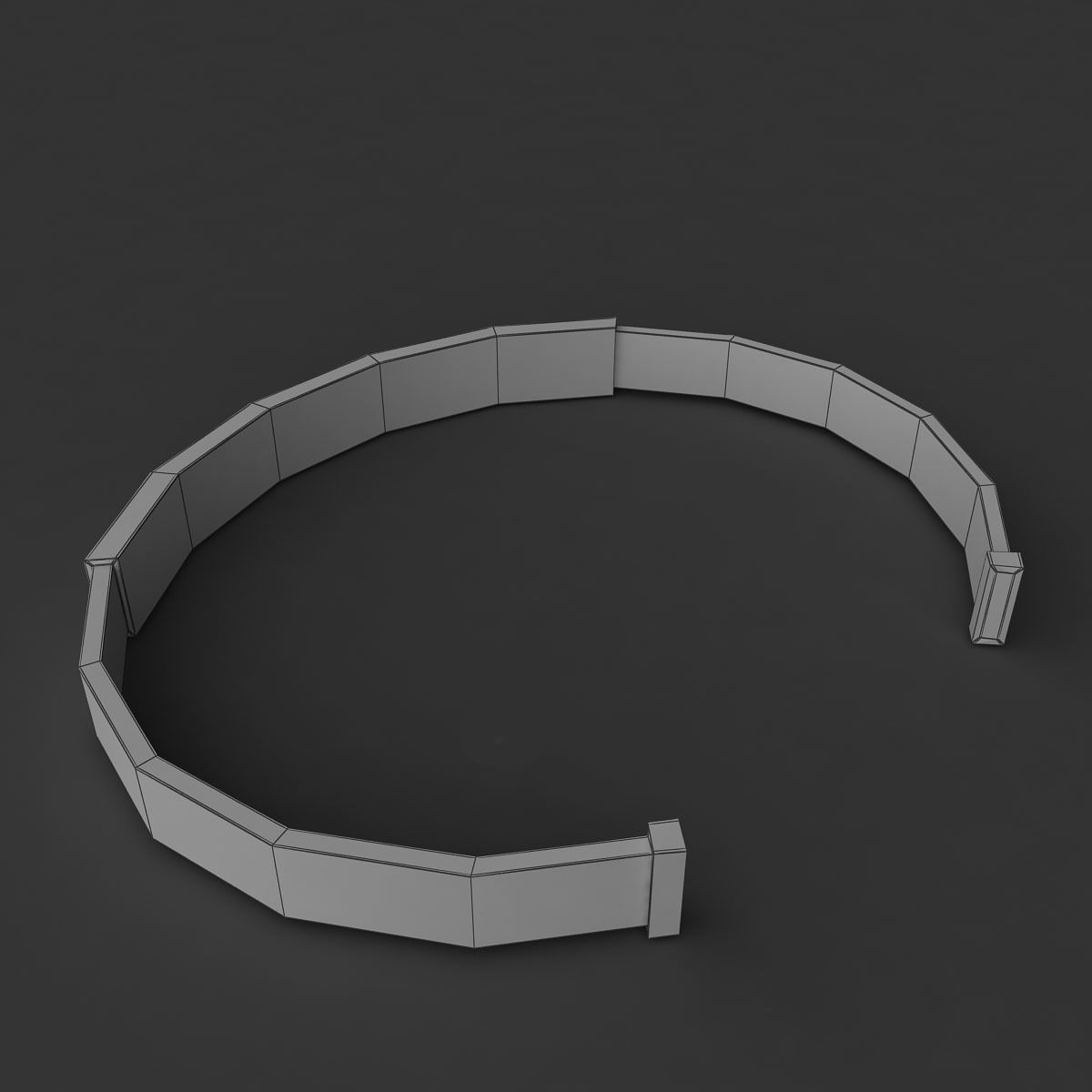 bracelet cuff 3D model_3