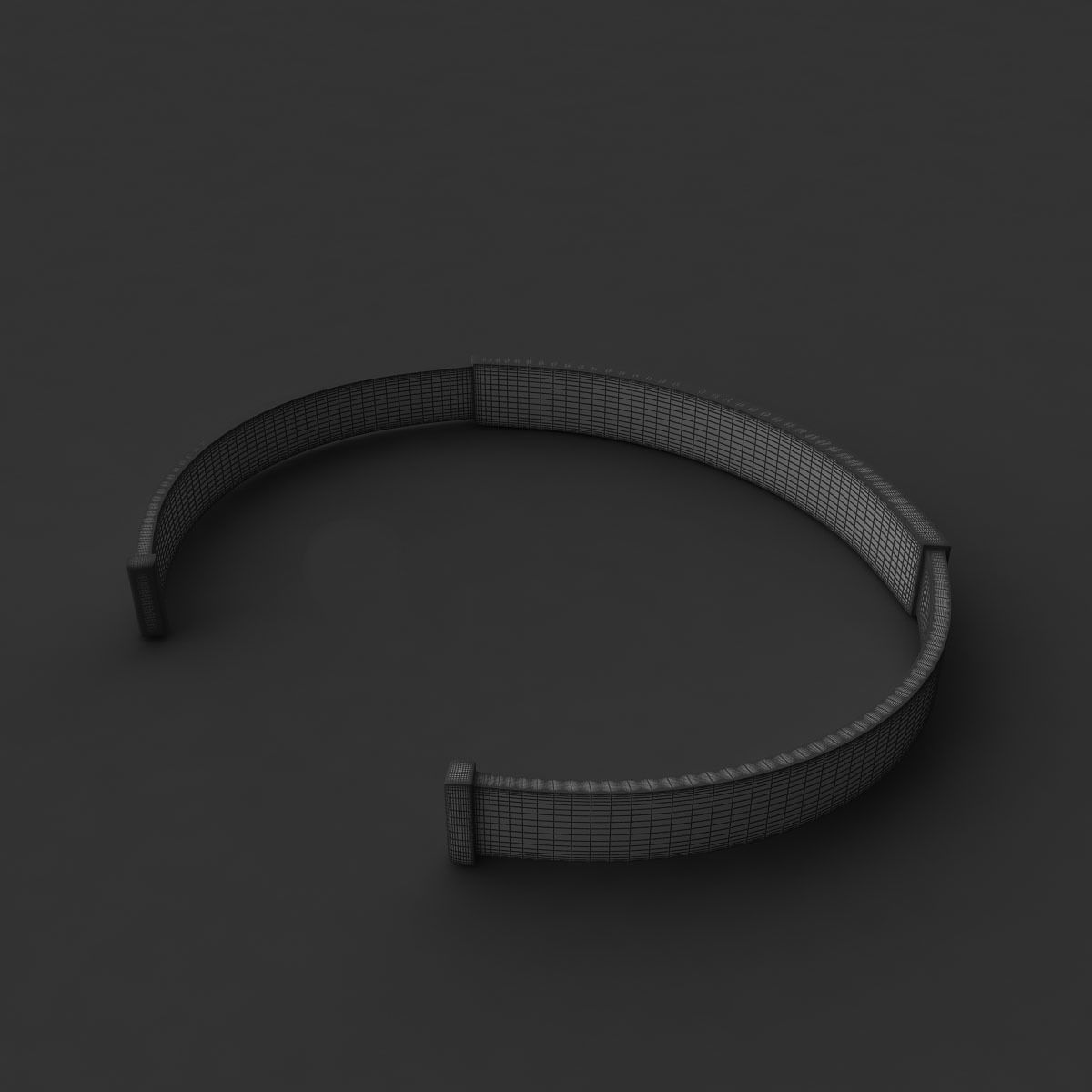 bracelet cuff 3D model_4
