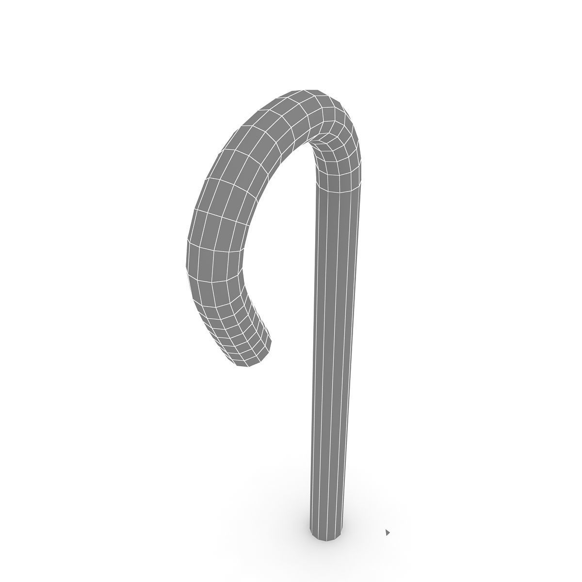 Candy Cane 3D model_4