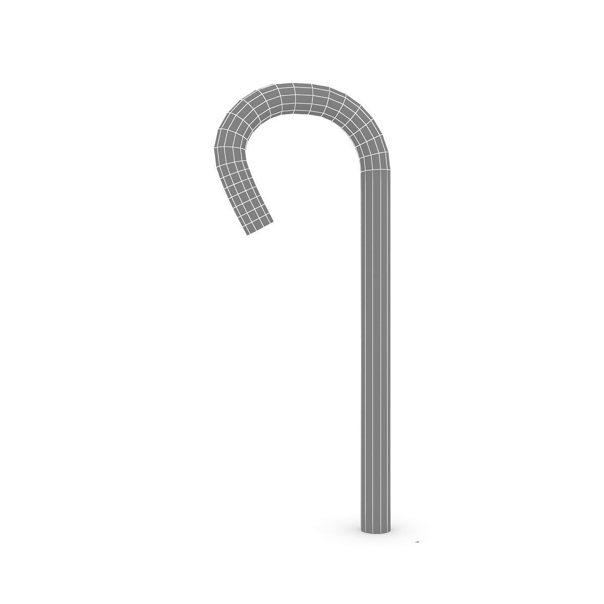 Candy Cane 3D model_3