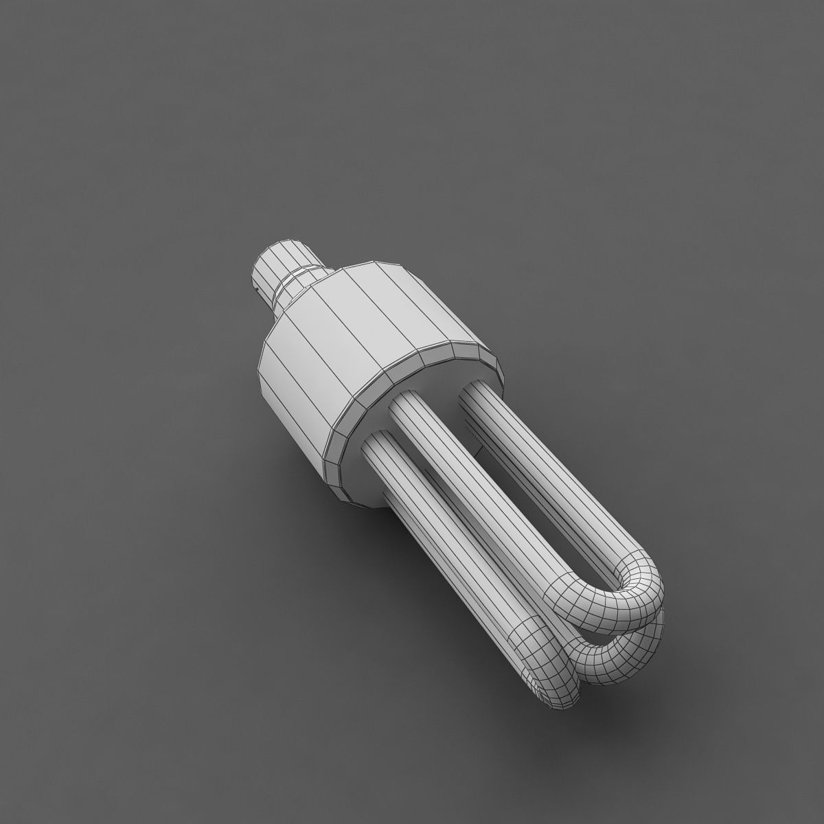 CFL Bulb 3D model_3
