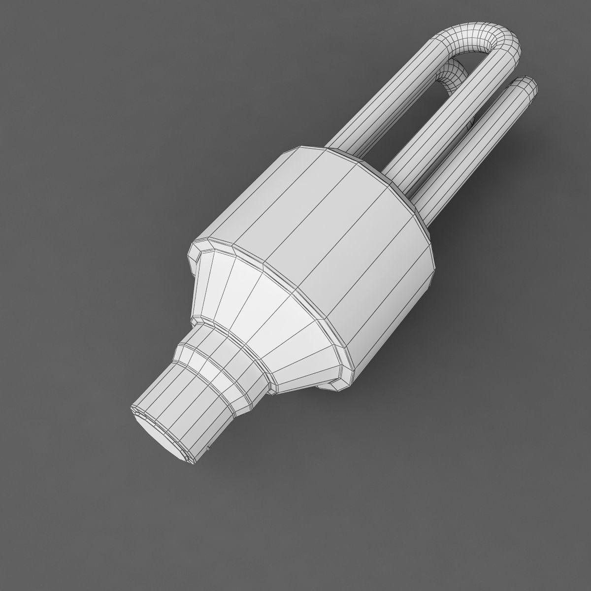CFL Bulb 3D model_4