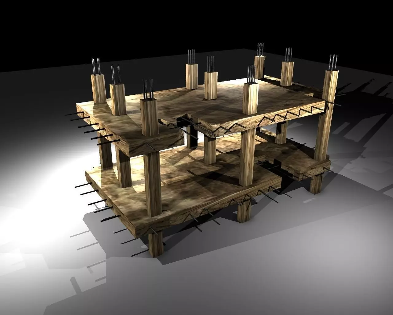 Under Construction Building Free 3D model_0