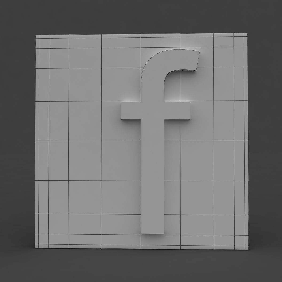 Facebook Modle facebook logo 3D model | CGTrader