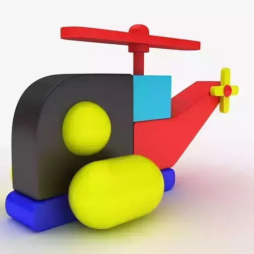 Helicopter Toy 3D model