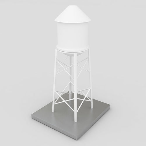 Industrial Water Tank 3D model