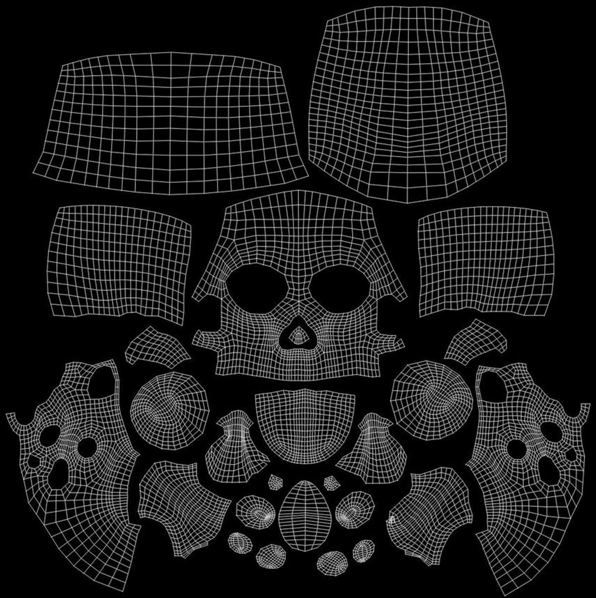 X-Ray Male Face 3D model_12