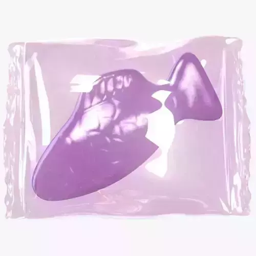 Wrapped Purple Fish 3D