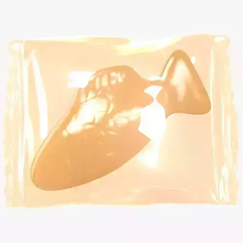 Wrapped Orange Fish 3D