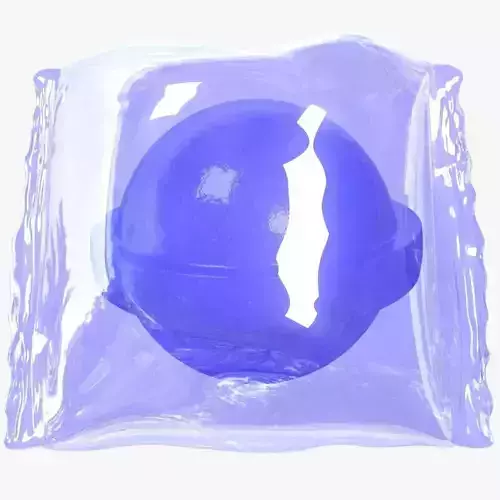 Wrapped Blue Candy 3D model