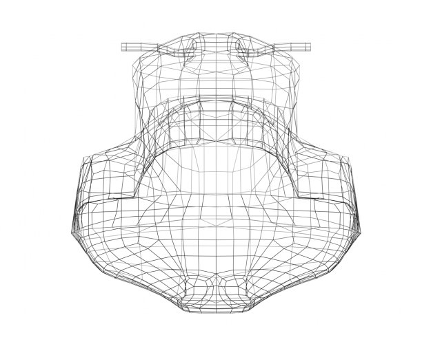 PWC motorcycle Low-poly 3D model_4