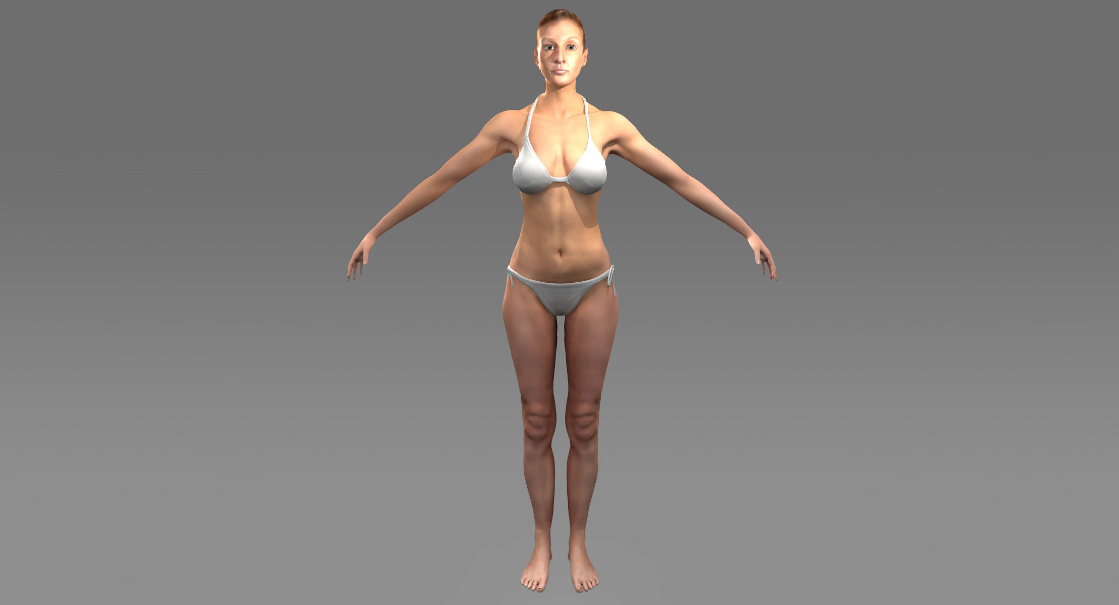 Full Male And Female Body X-Ray 3D model_2