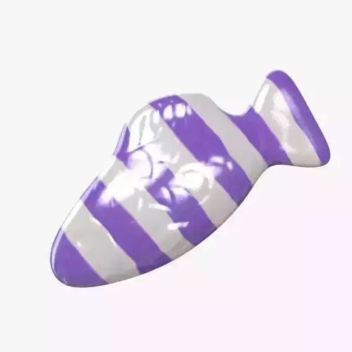 Swedish Fish Purple Stripe 3D