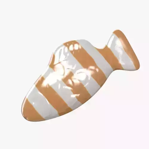 Swedish Fish Orange Stripe 3D model