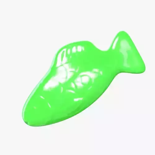 Swedish Fish Green 3D model