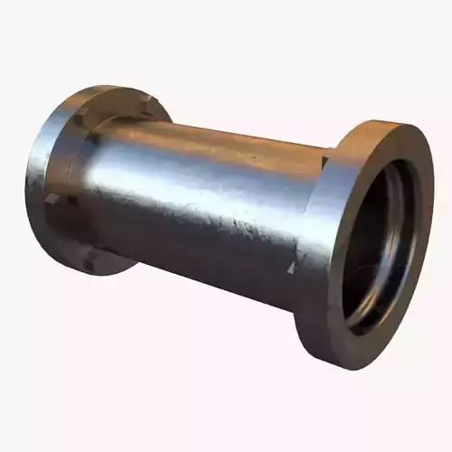 Steel Straight Pipe 3D model