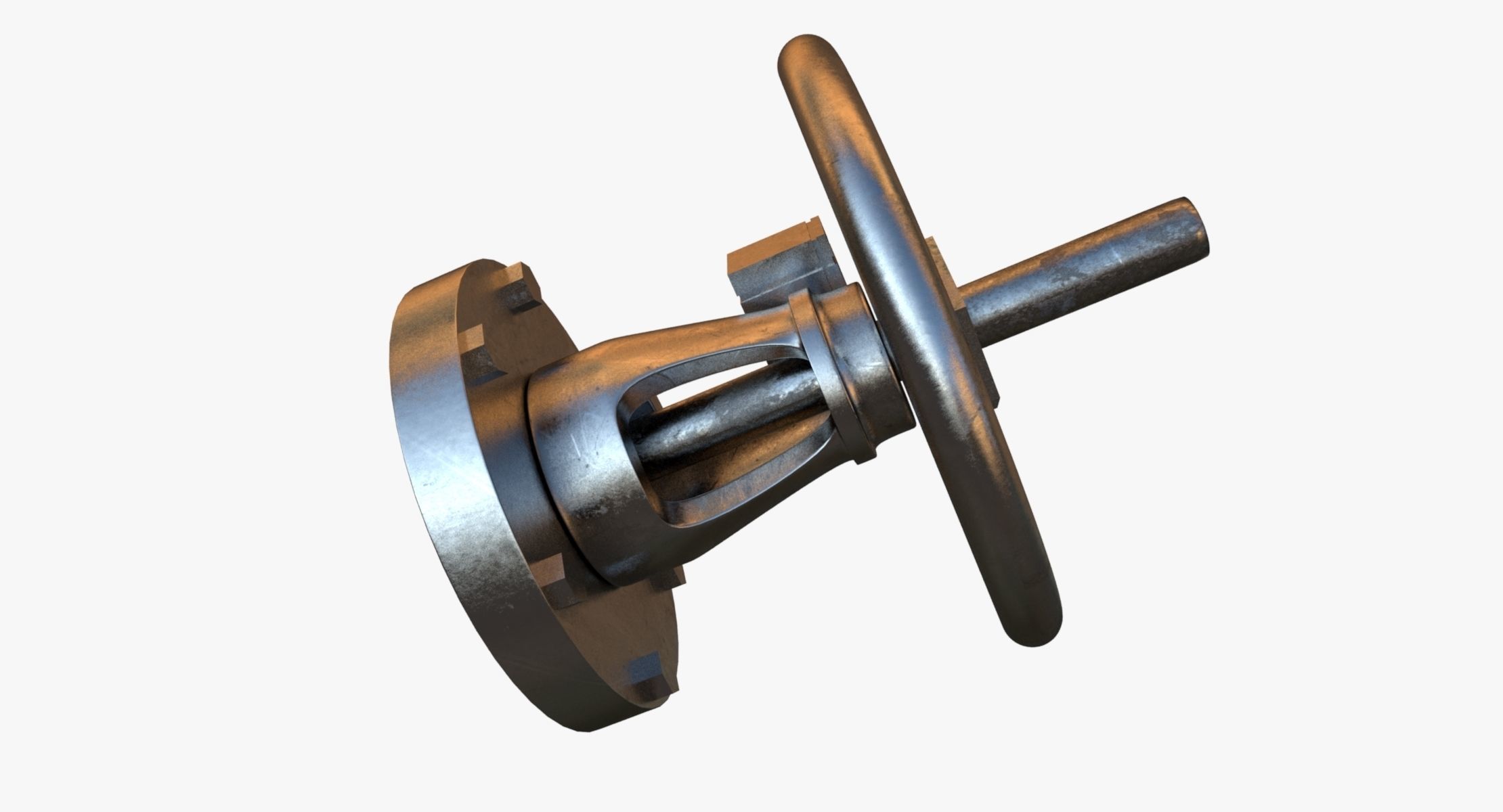 Steel Crank 3D model_3