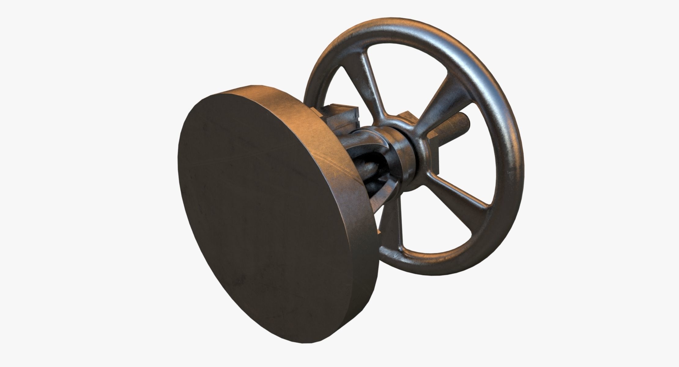 Steel Crank 3D model_4