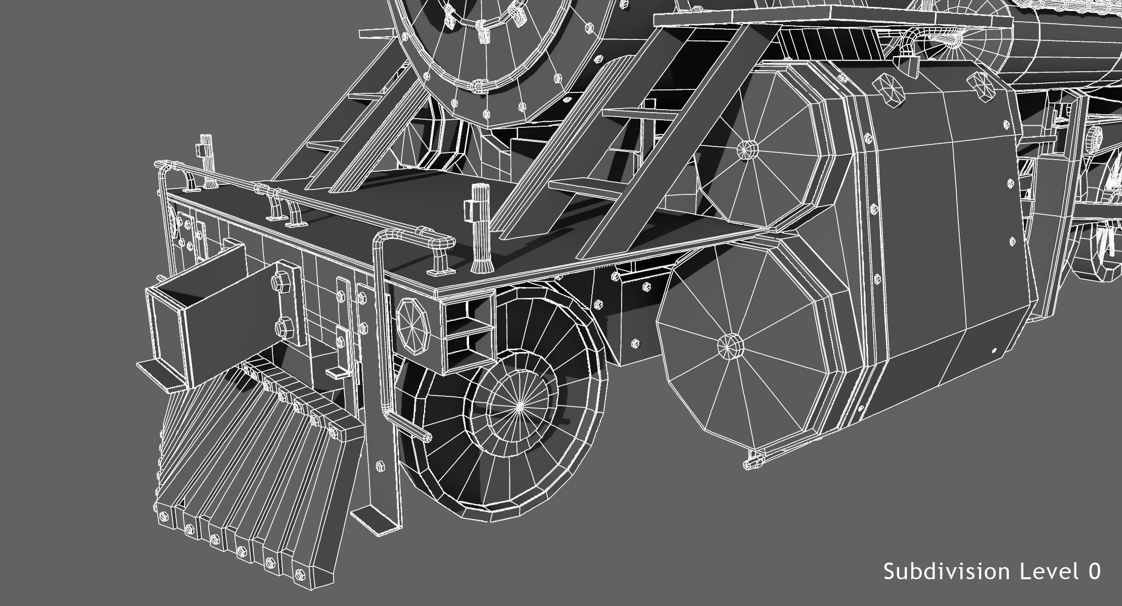 Steam Train Model Only 3D model_11