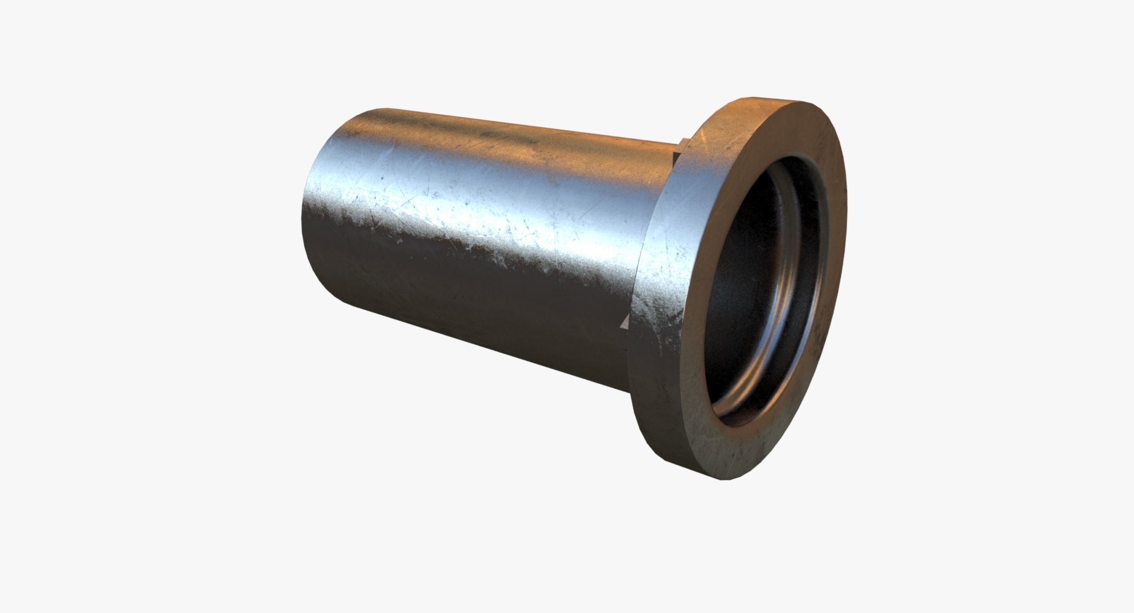 Steel Base Pipe 3D model_1
