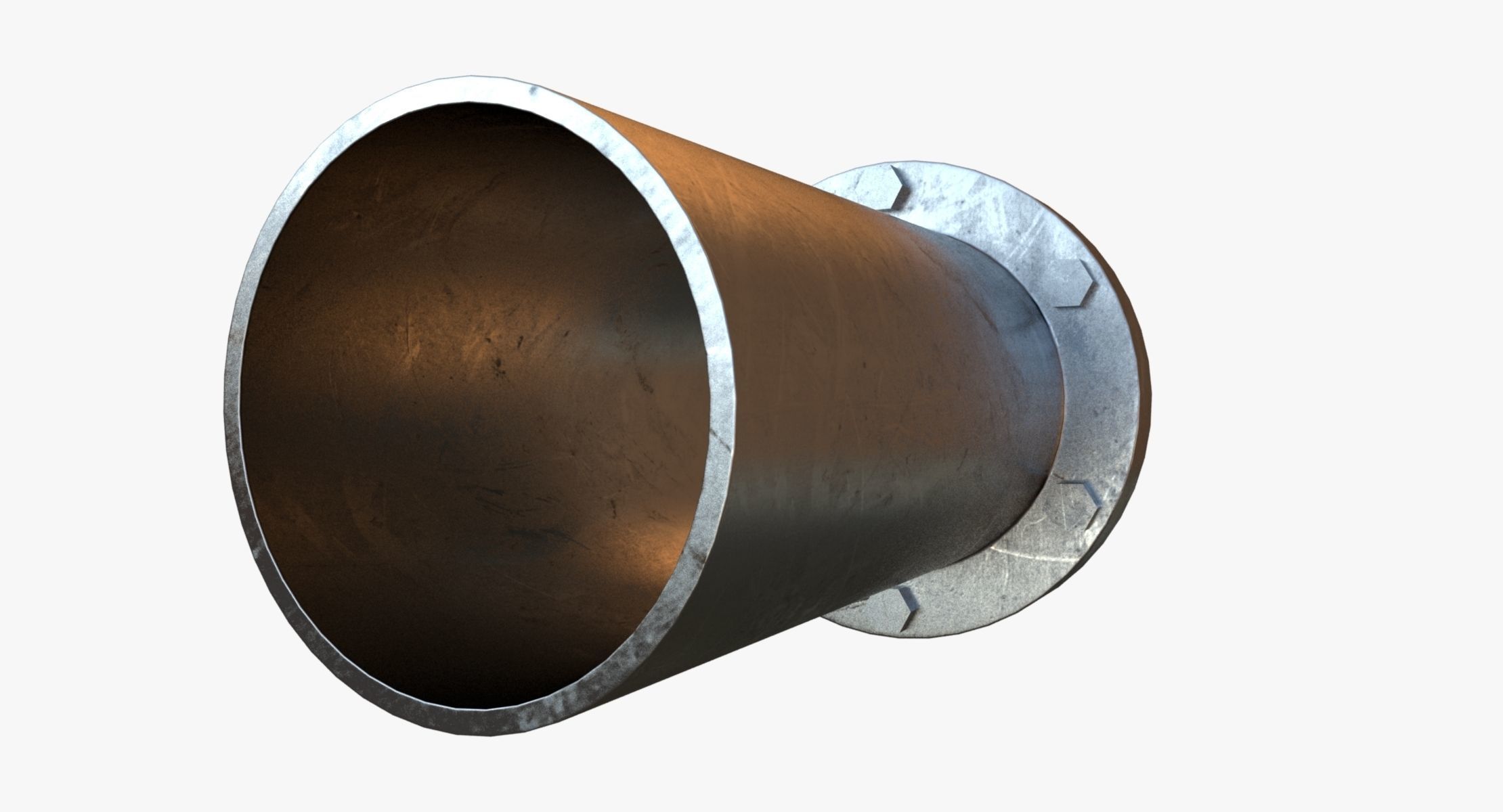 Steel Base Pipe 3D model_4