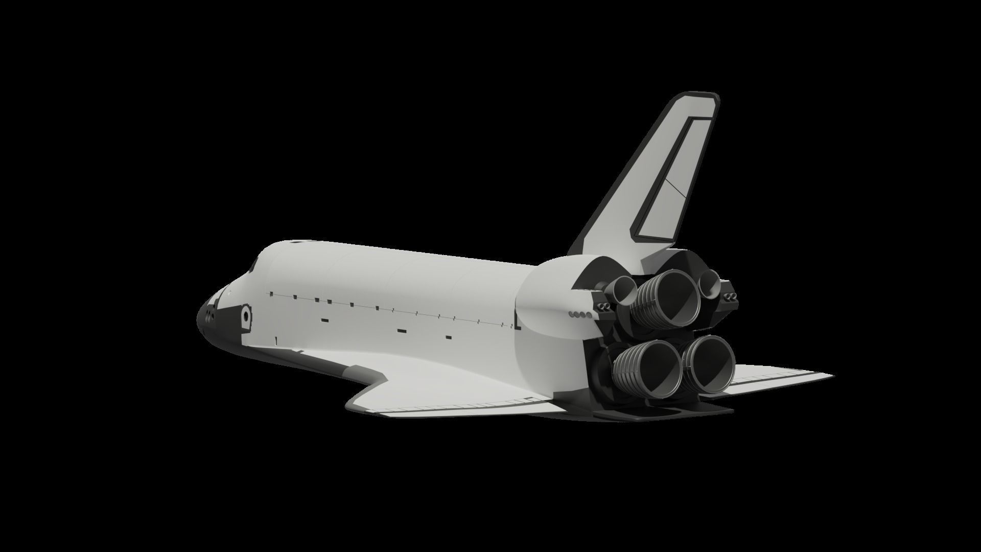 Space Shuttle medium poly FREE Free 3D model_4