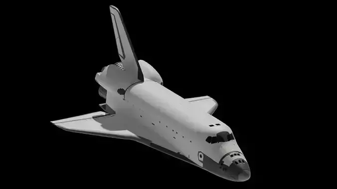 Space Shuttle medium poly FREE Free 3D model