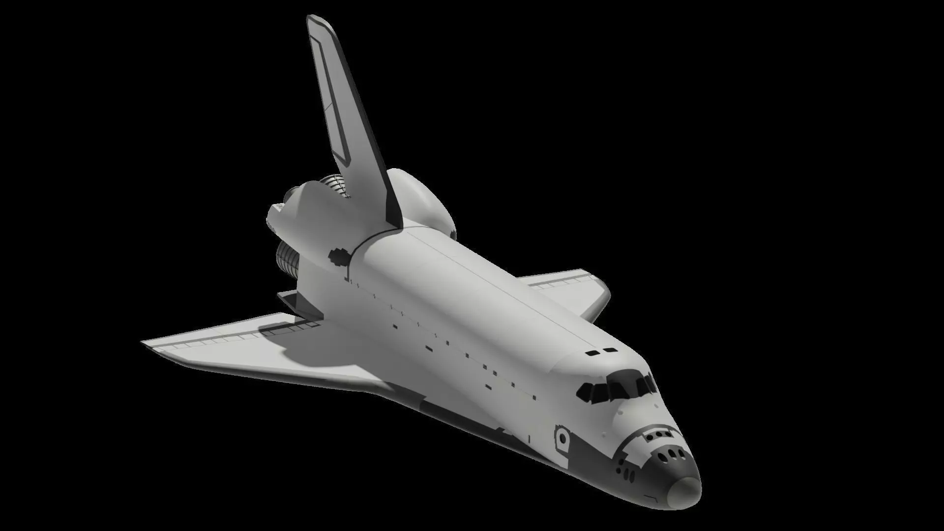 Space Shuttle medium poly FREE Free 3D model_0