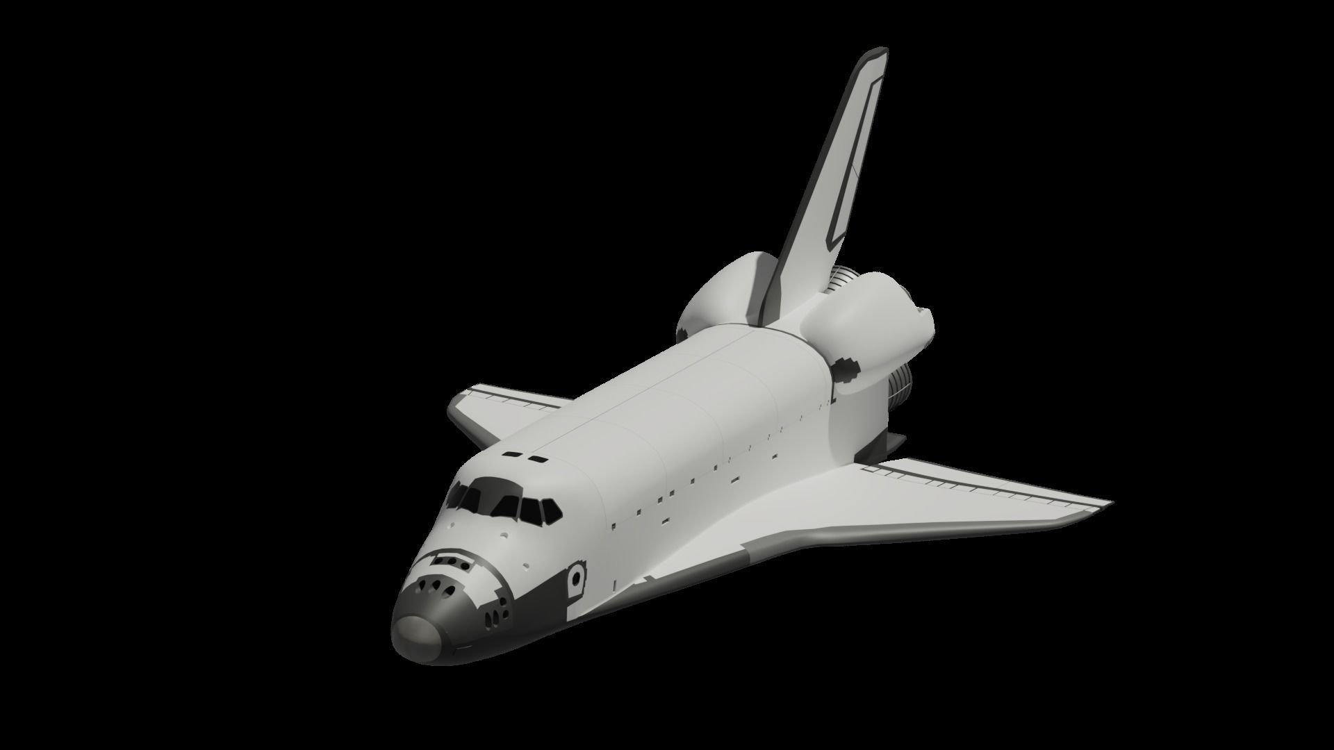 Space Shuttle medium poly FREE Free 3D model_3