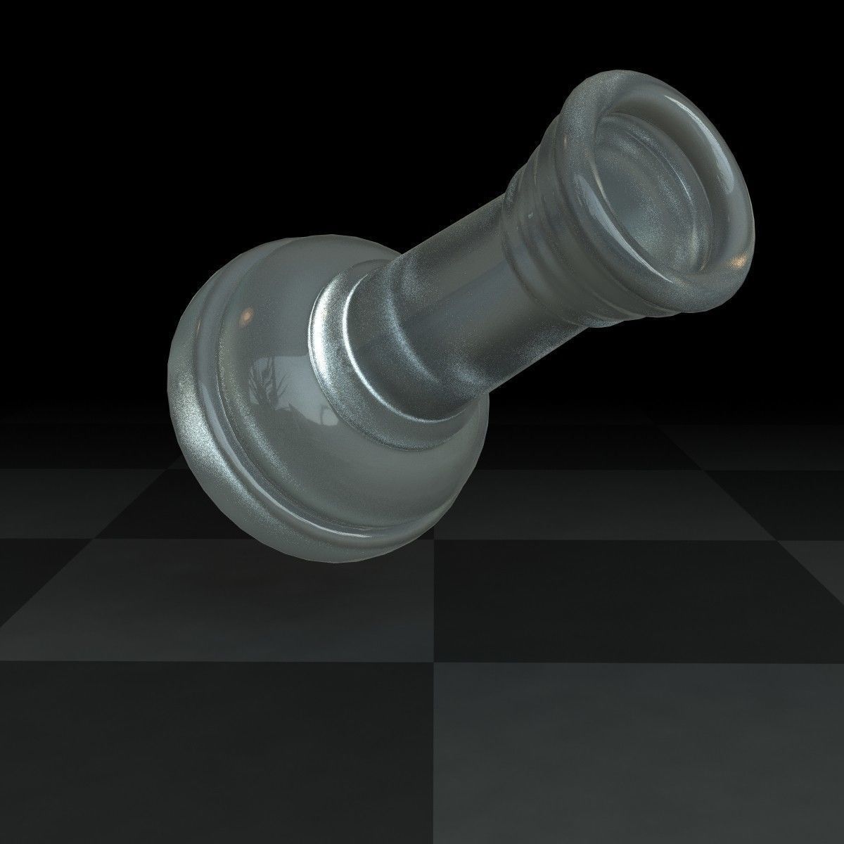 Rook Chess Pieces Glass 3D model | CGTrader