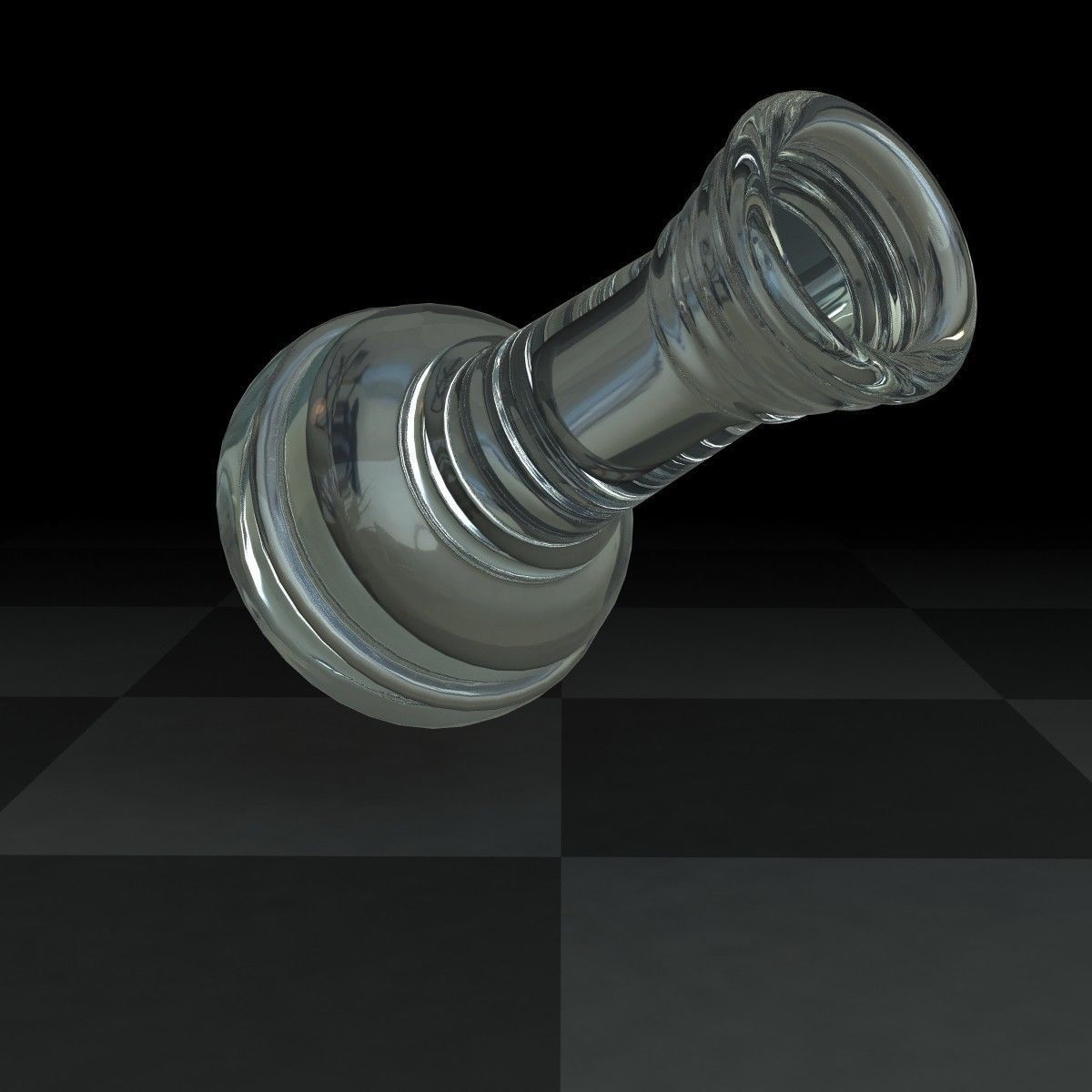 Rook Chess Pieces Glass 3D model | CGTrader