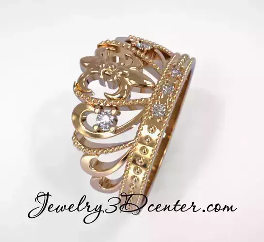 Ring crown obr 203 3D print model