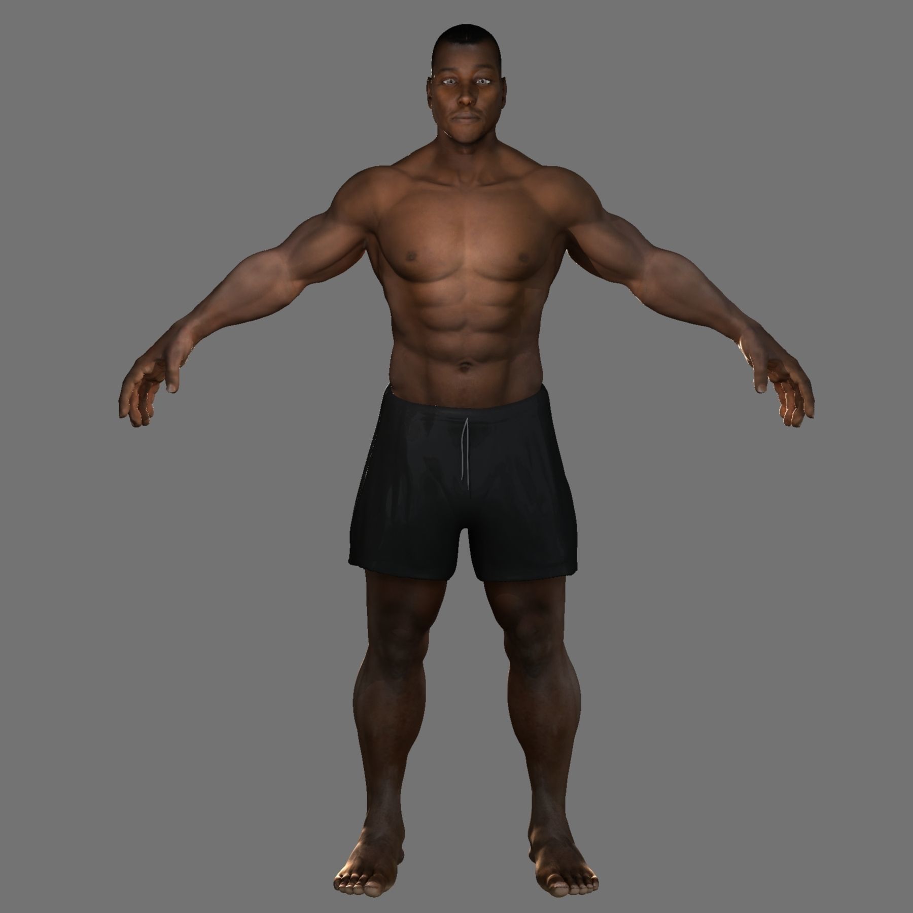 Humand Body Collection Rigged 3D model_25