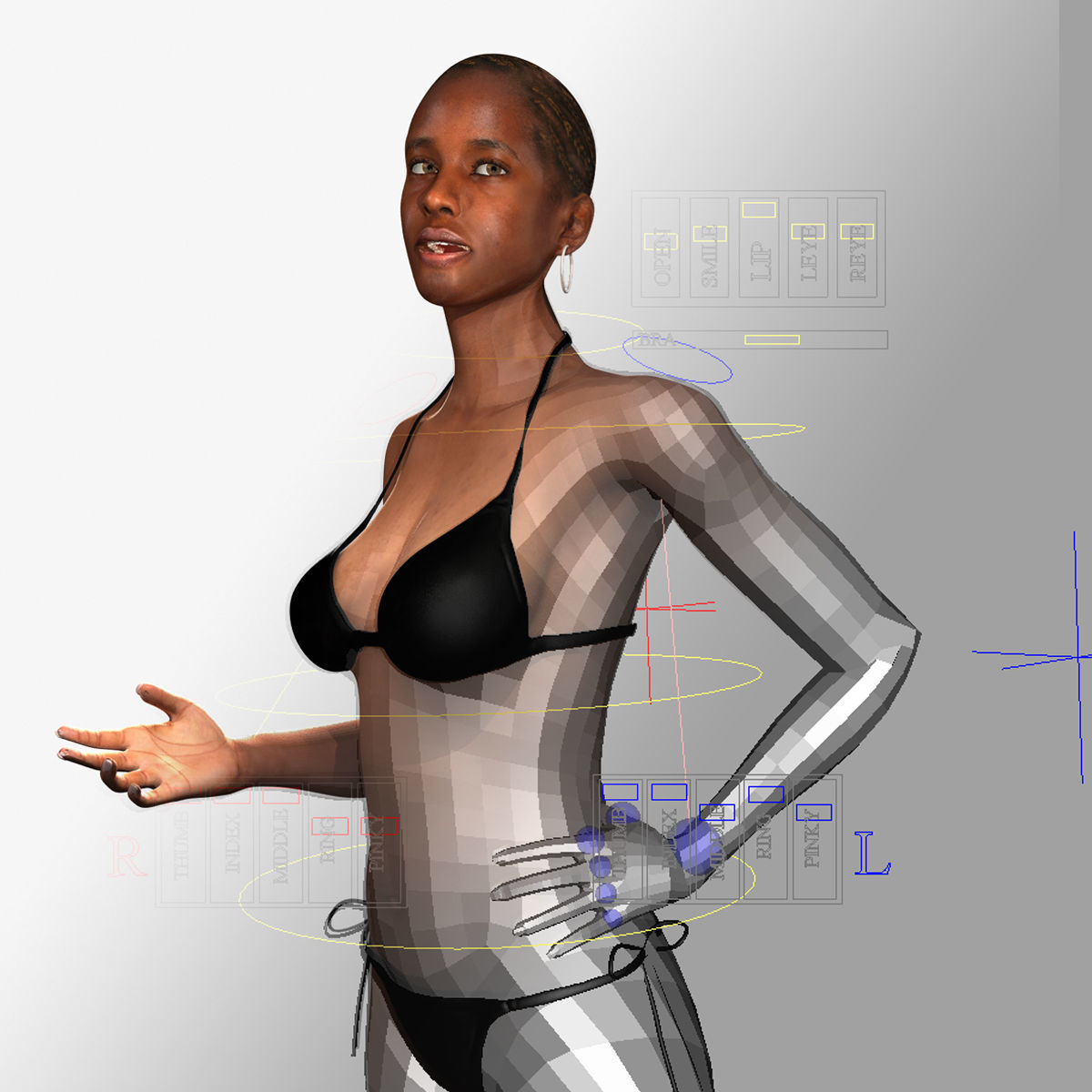 Humand Body Collection Rigged 3D model_28