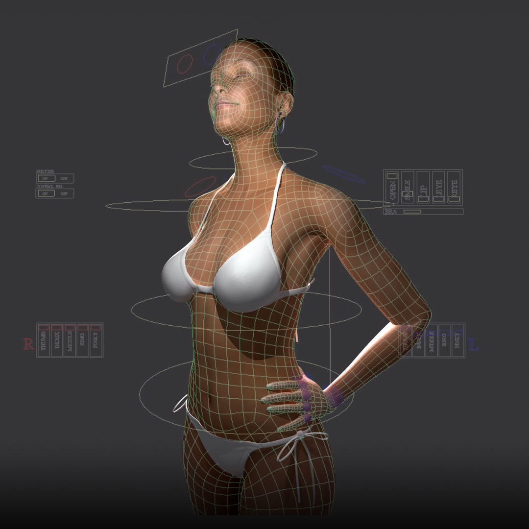 Humand Body Collection Rigged 3D model_11