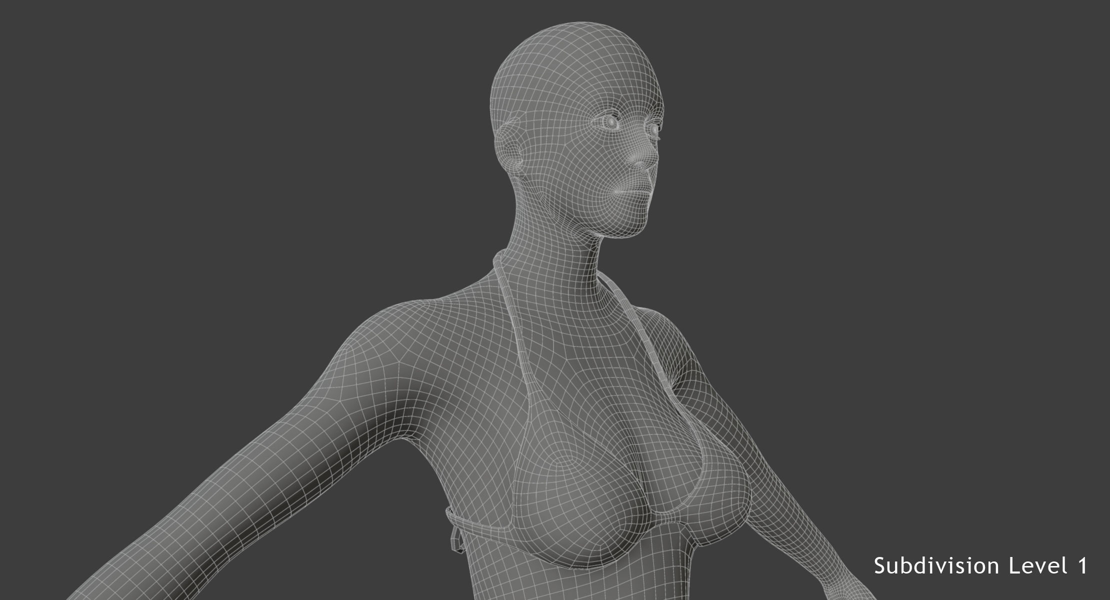 Full Female Body X-Ray With Skeleton 3D model_26