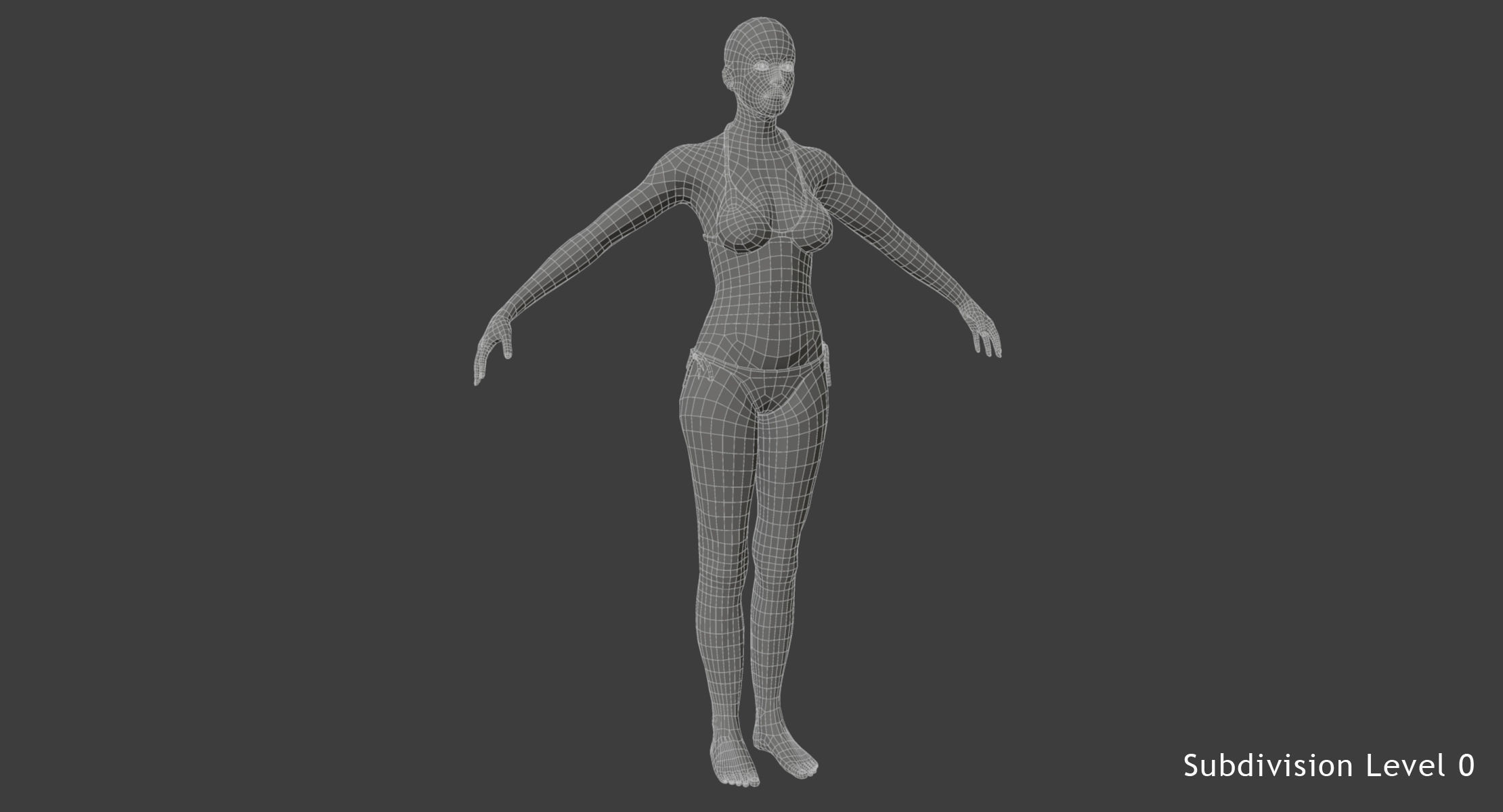 Full Female Body X-Ray With Skeleton 3D model_27