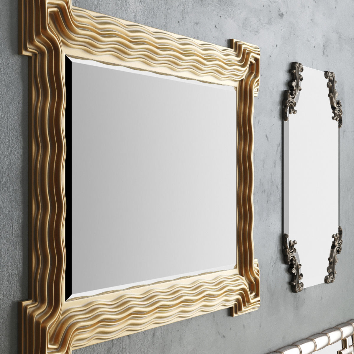 Mirror Collection Set 04 3D model_2