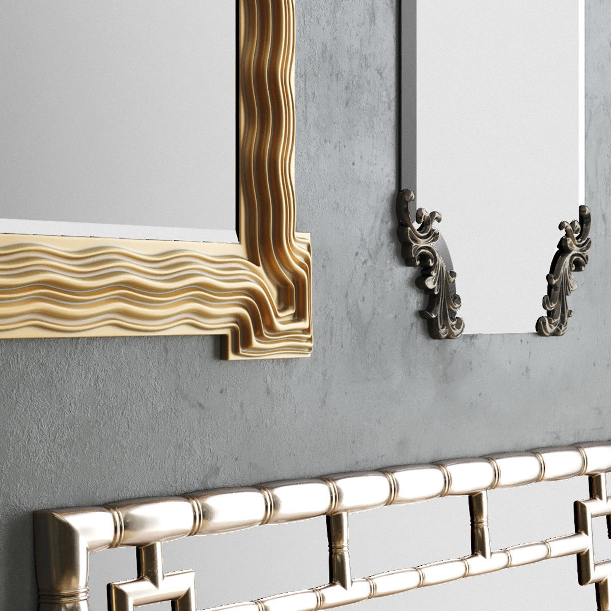 Mirror Collection Set 04 3D model_3