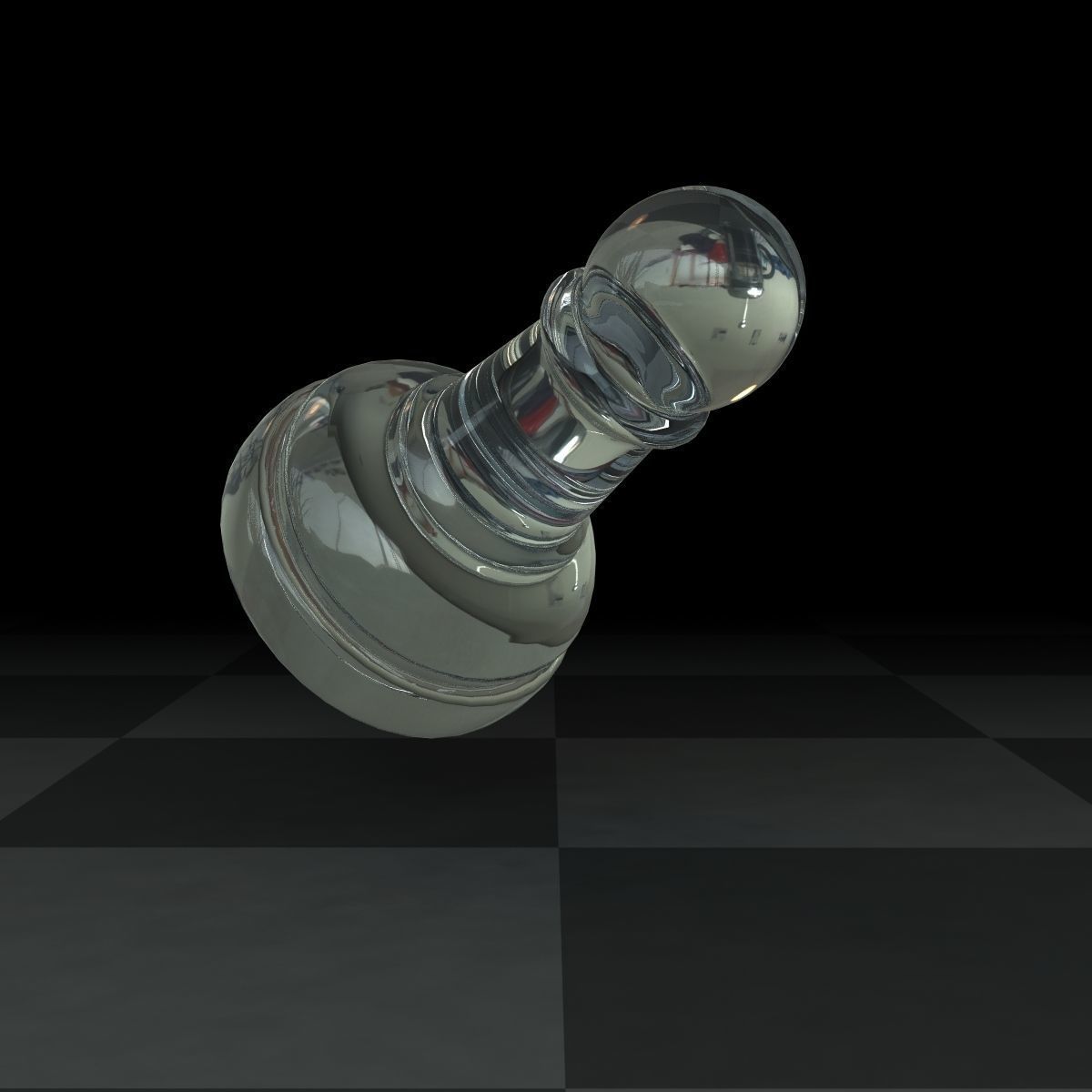 Pawn Glass Set 3D model_3
